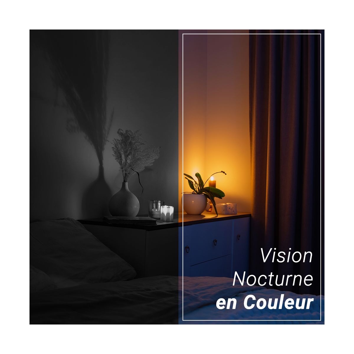 Caméra de surveillance H6C 2K couleur unique, EZVIZ