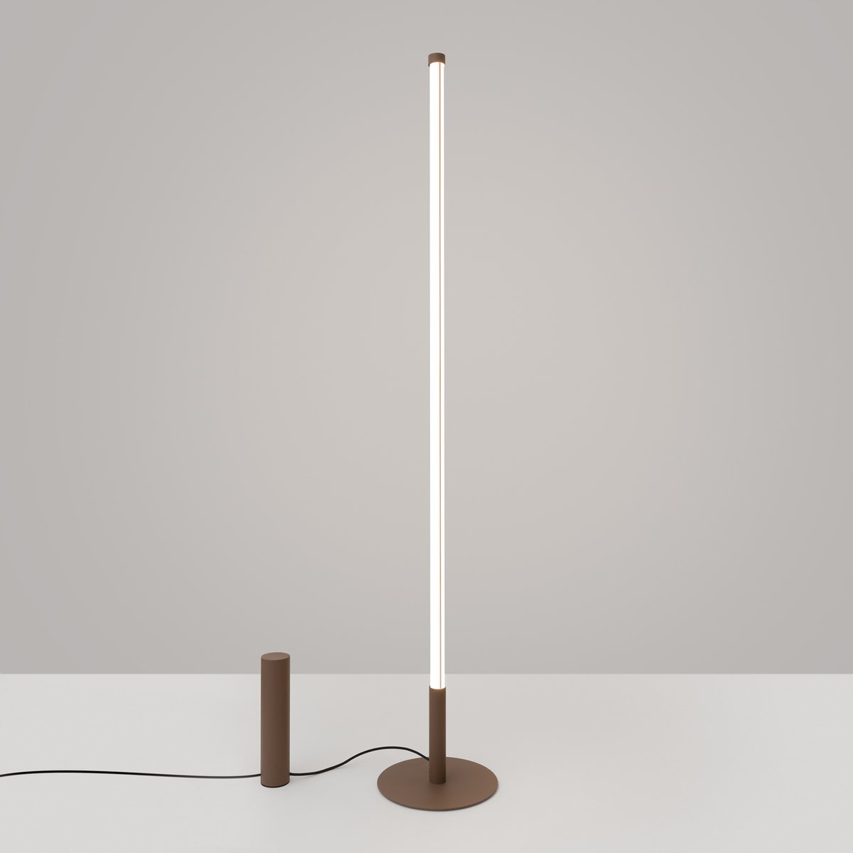 Lampadaire Marron LED 1 Trang marron, EDEN