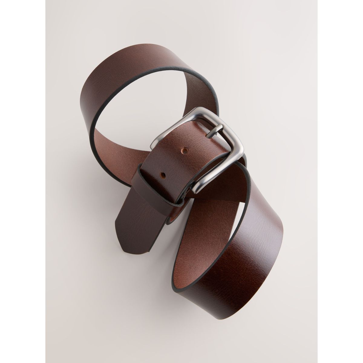Ceinture décontractée en cuir marron chocolat, NEXT