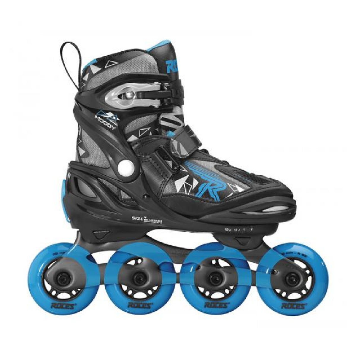 Roller JR moody boy tif noir-bleu T36-40 couleur unique, ROCES