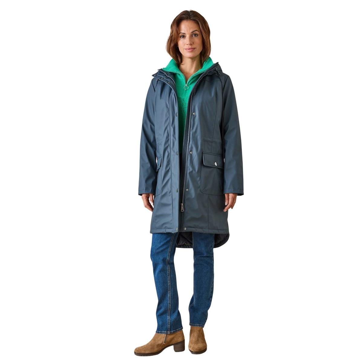 Parka imperméable doublée et matelassée kaki, DAXON