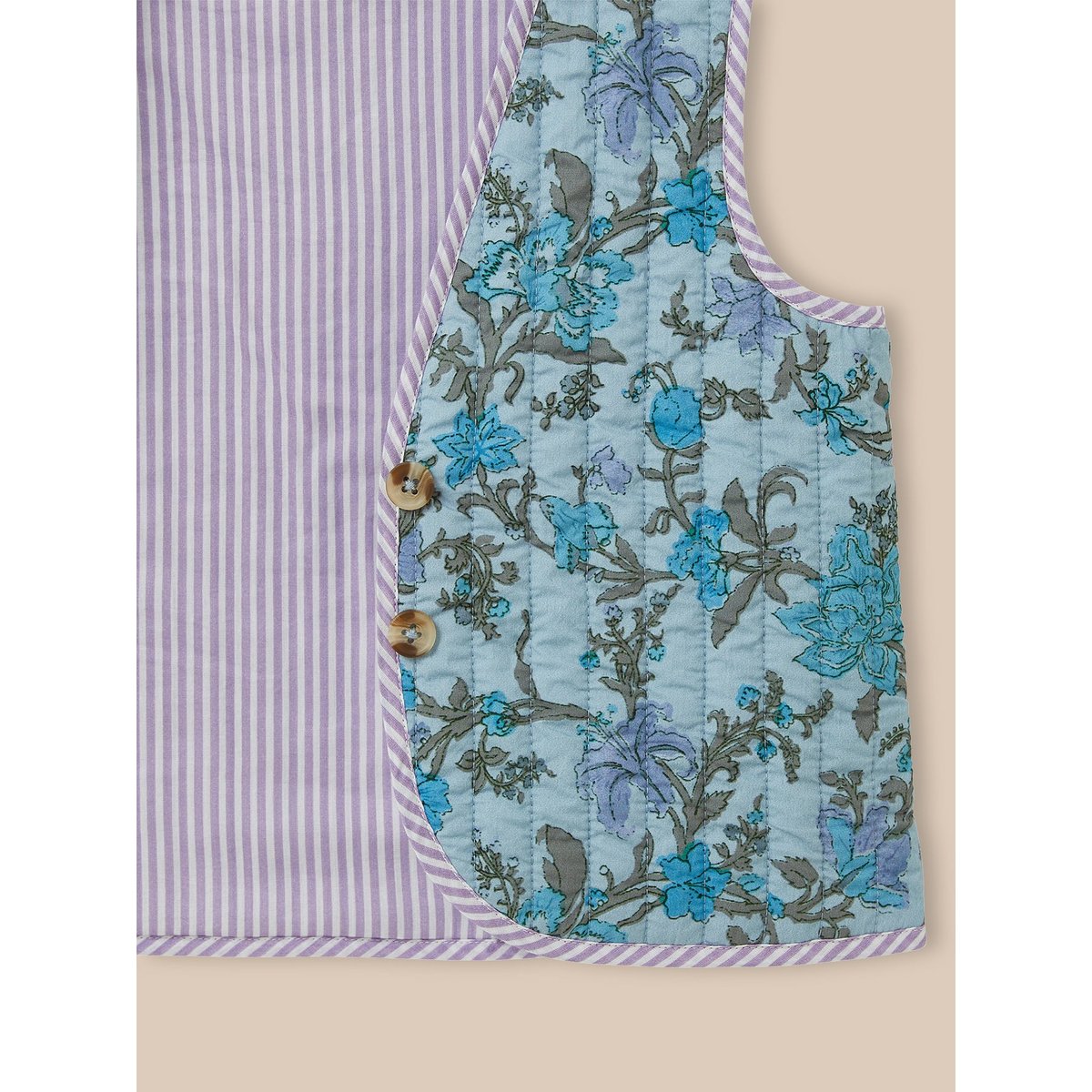 Veste matelassée  imprimé Flore imprimé flore, CYRILLUS