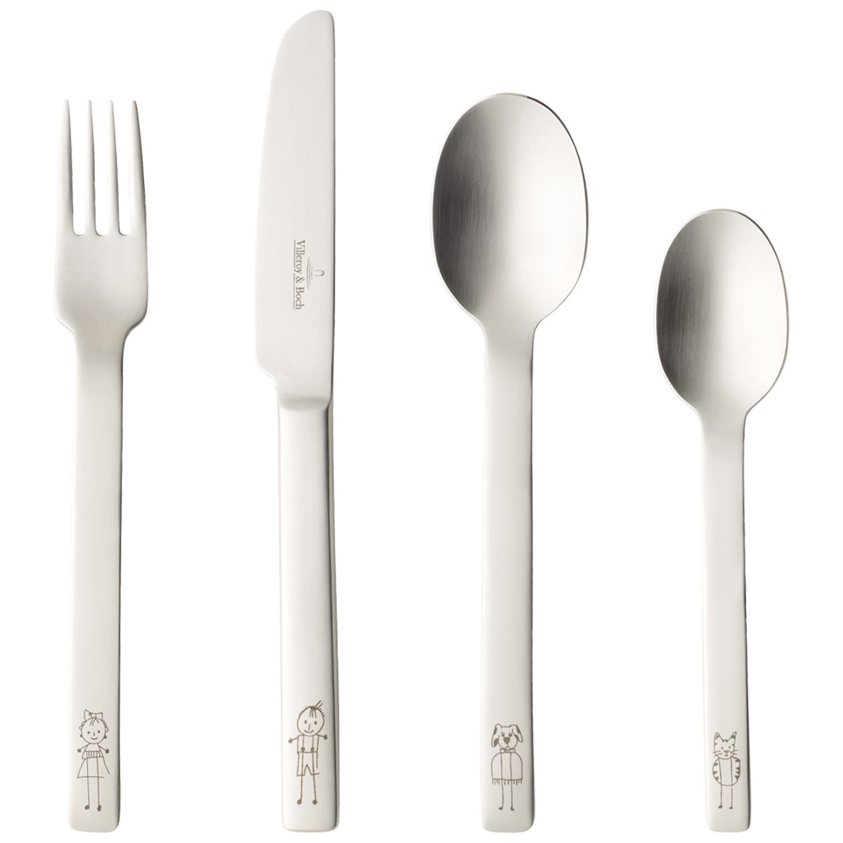 Couverts Enfants 4Pcs KID'S DINING argent/platine, VILLEROY & BOCH