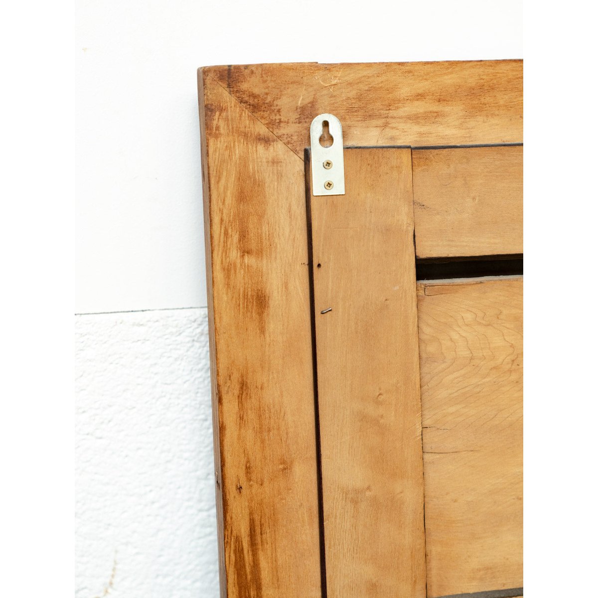 Grand miroir en bois ancien au fronton sculpté Georges N°1318 - Bon état noir, DEBONGOUT