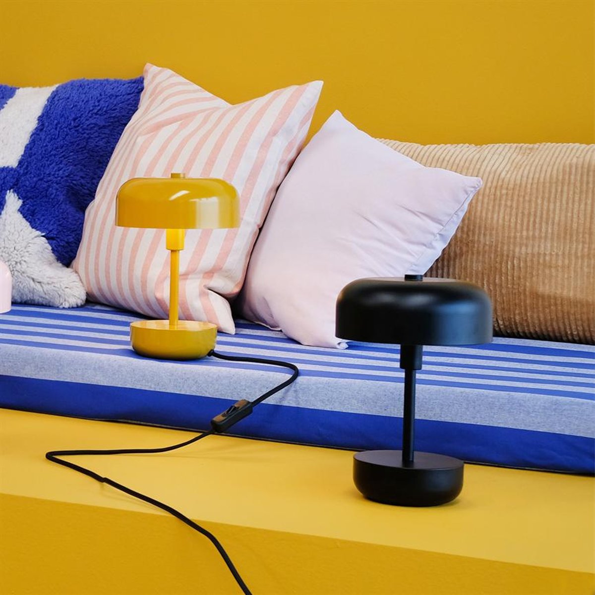 Lampe à poser LED rechargeable HAIPOT noir, DYBERG LARSEN