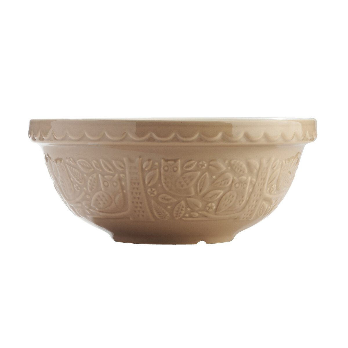 In The Forest 26cm Owl Mixing Bowl grey stone, MASON CASH