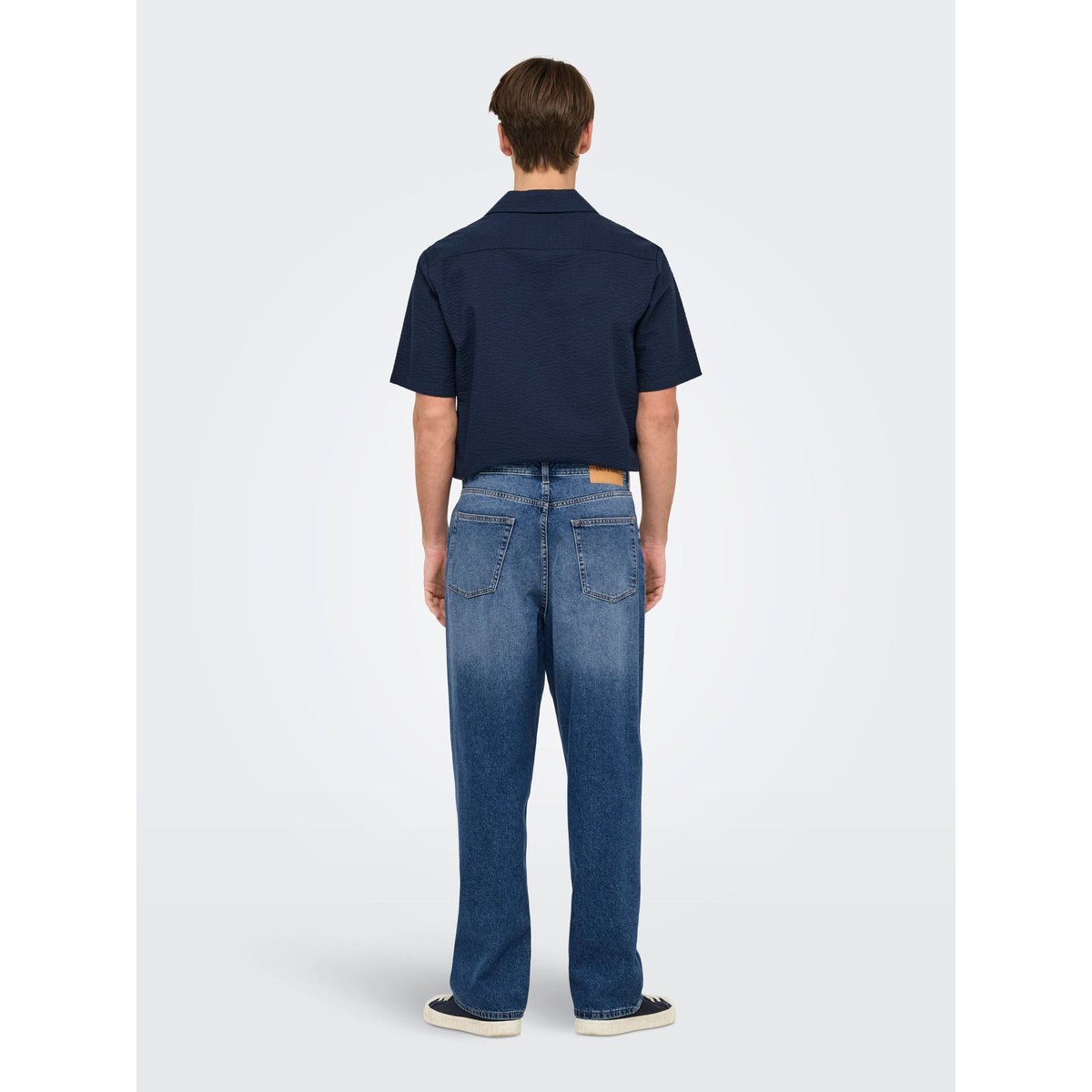 Jean À Coupe Ample medium blue denim, ONLY & SONS