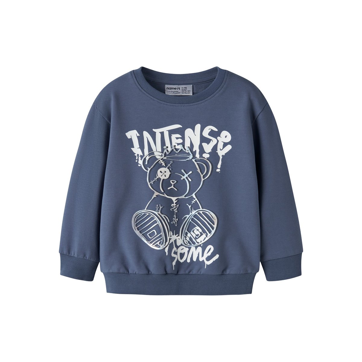 Sweat-Shirt vintage indigo, NAME IT