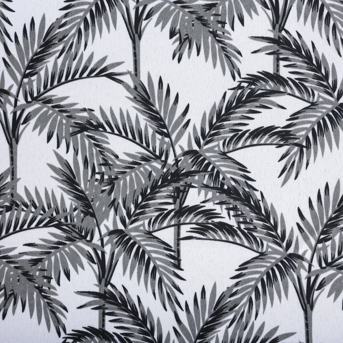 Nappe ronde anti tache Palmiers gris, EDEN