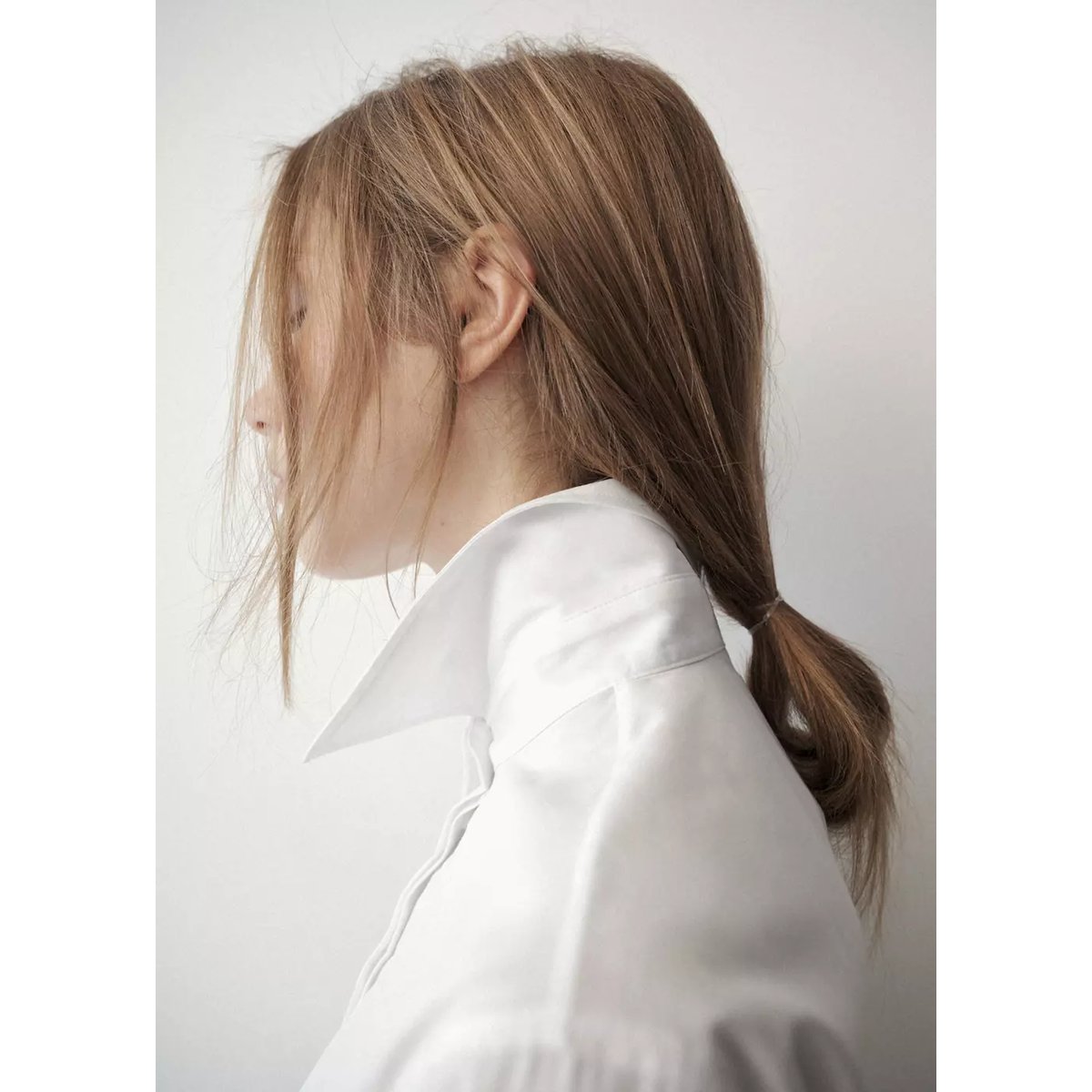 Chemise coton cintrée blanc, MANGO