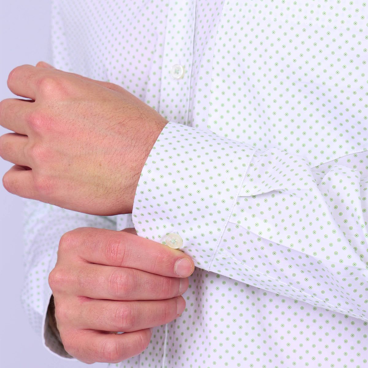 Chemise Gareth blanc, MISE AU GREEN