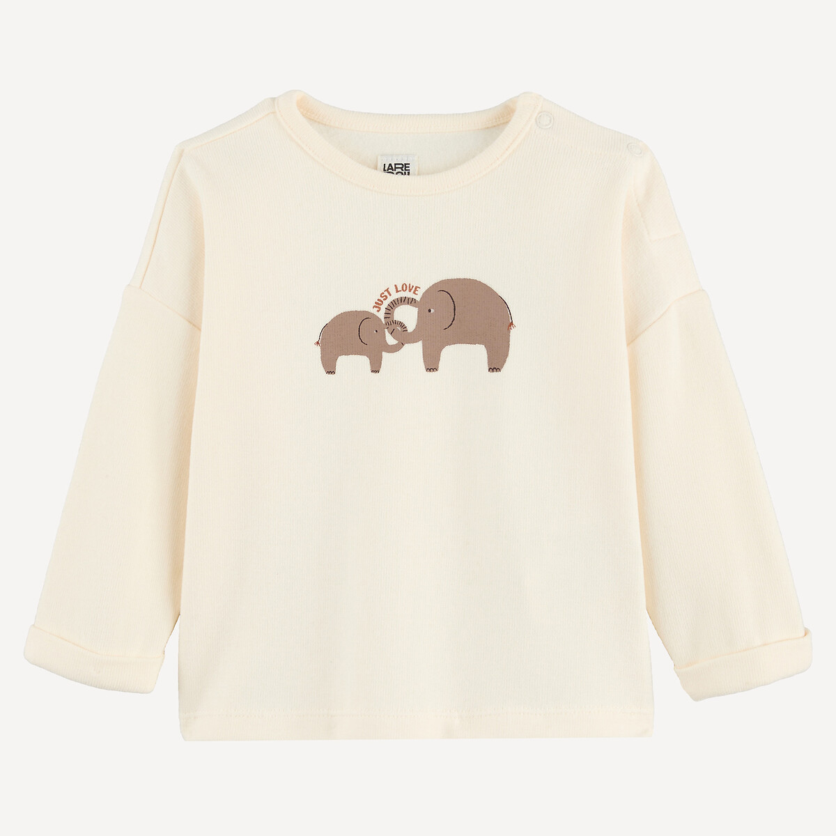Set da 3 pezzi: gilet, T-shirt a maniche lunghe e pantaloni sarouel blu + cammello, LA REDOUTE COLLECTIONS