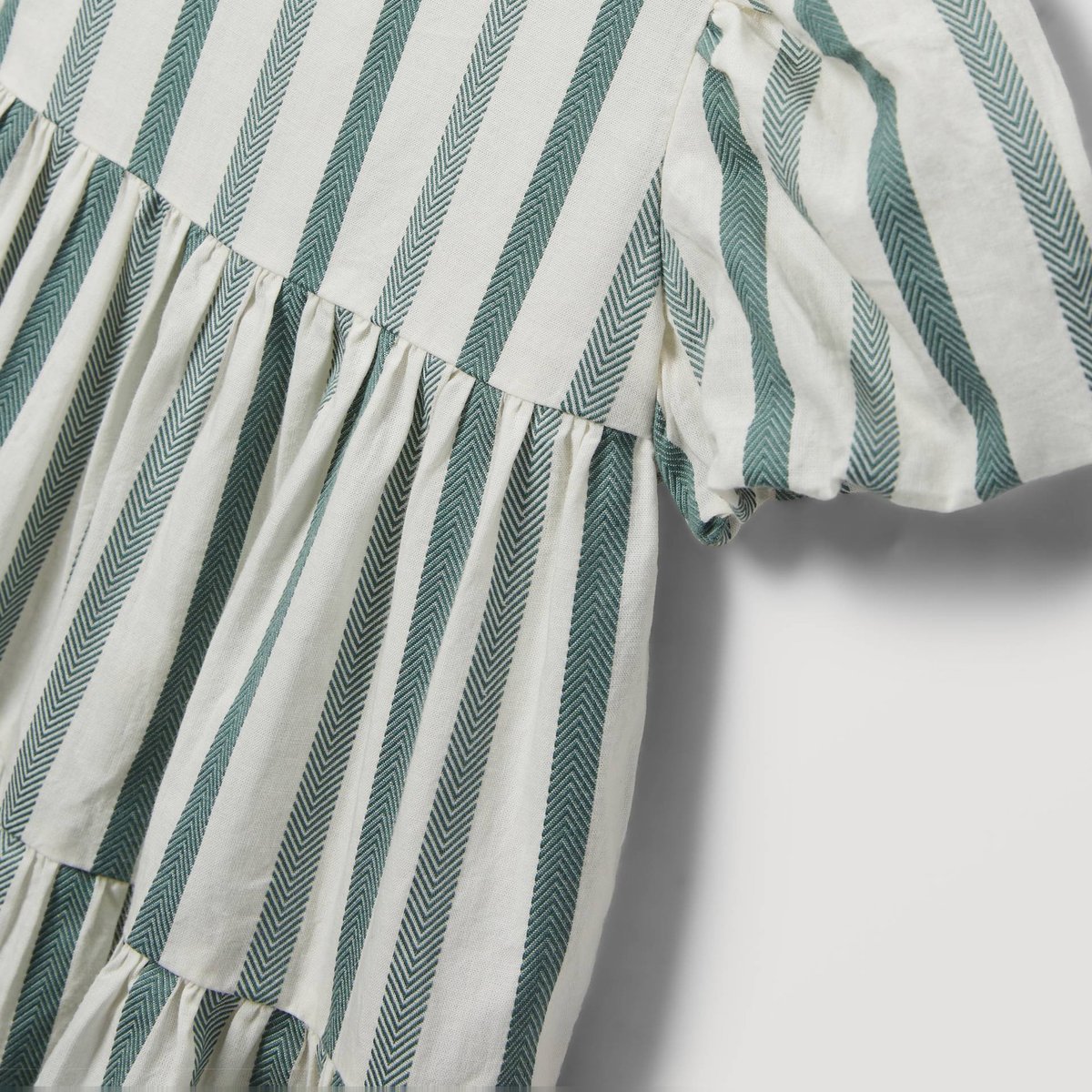 Robe rayée en coton BIO GOTS - Collection Cérémonie ecru, MONOPRIX