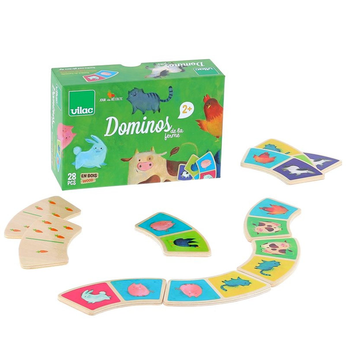 Dominos A la ferme vert, VILAC