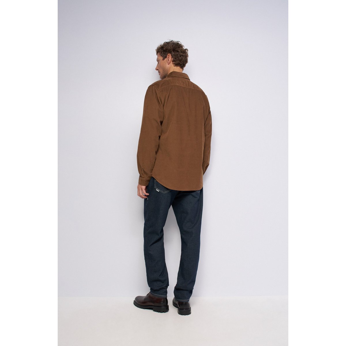 CHEMISE EN VELOURS CÔTELÉ marron, SALSA JEANS