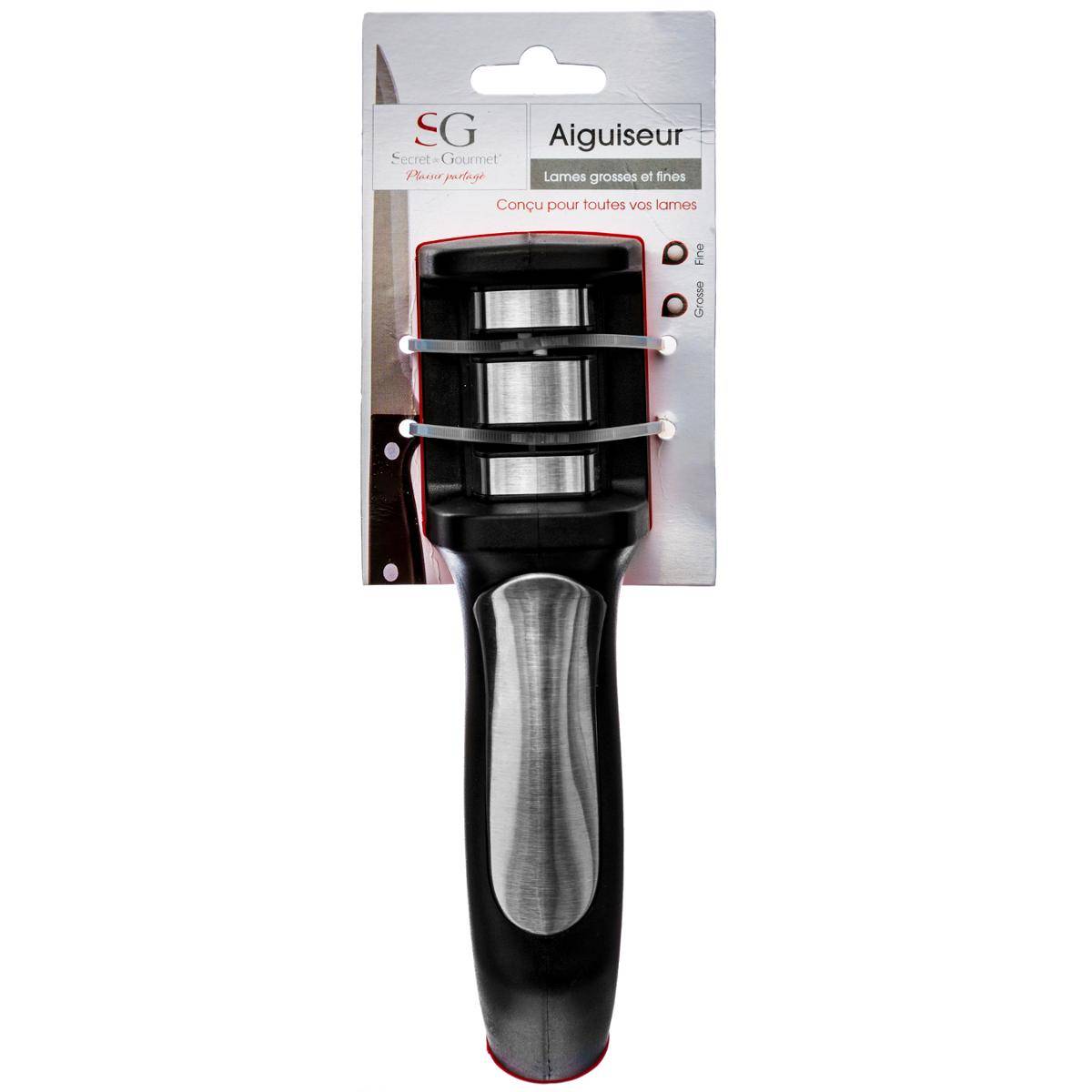 Aiguiseur 2 fonctions noir, 5FIVE SIMPLY SMART