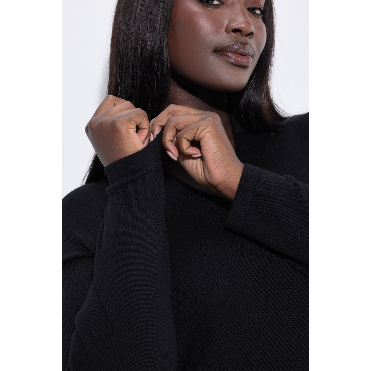Pull à teneur en soie noir, ULLA POPKEN