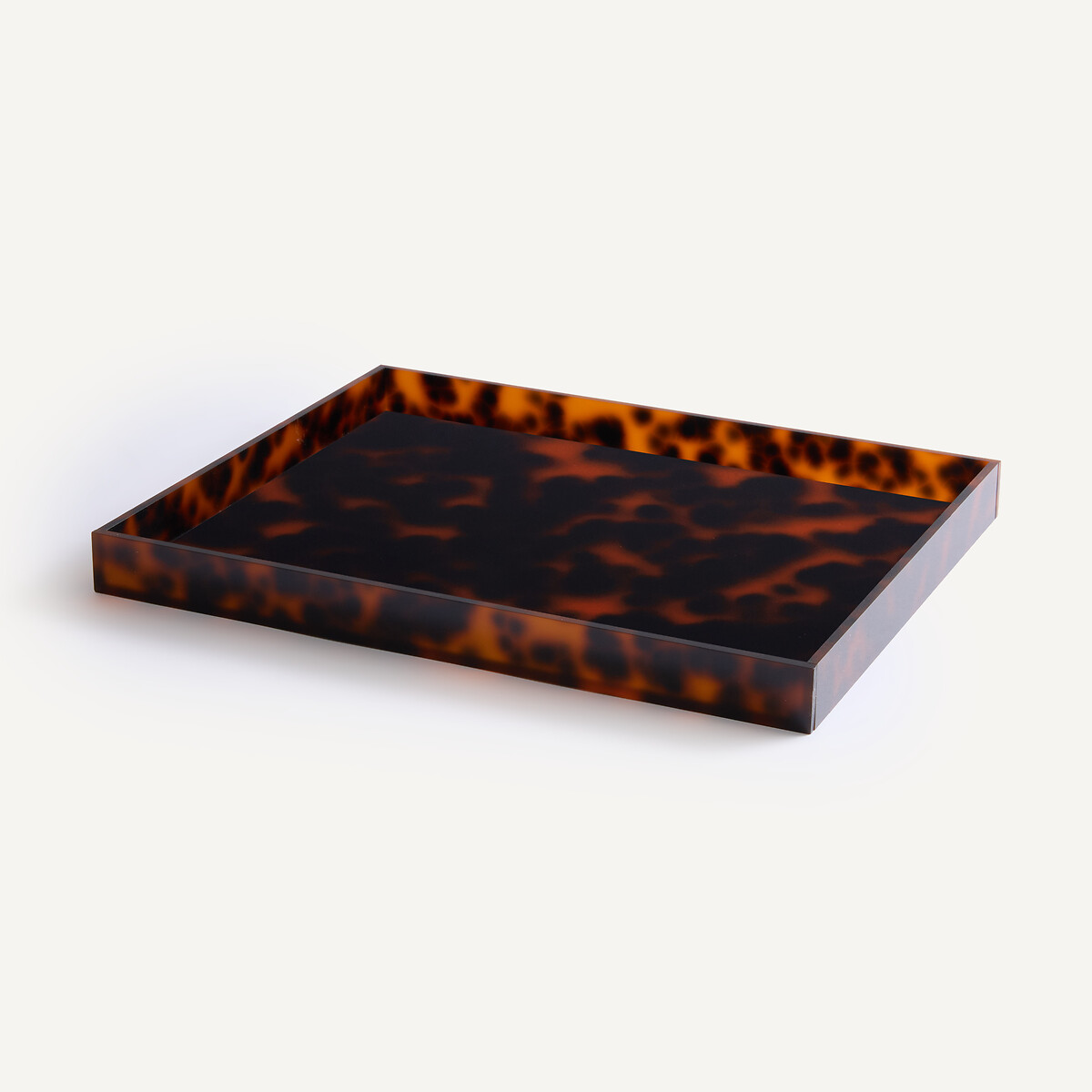 Plateau en acétate teinté, largeur 35 cm, PAULEA multicolore, AM.PM