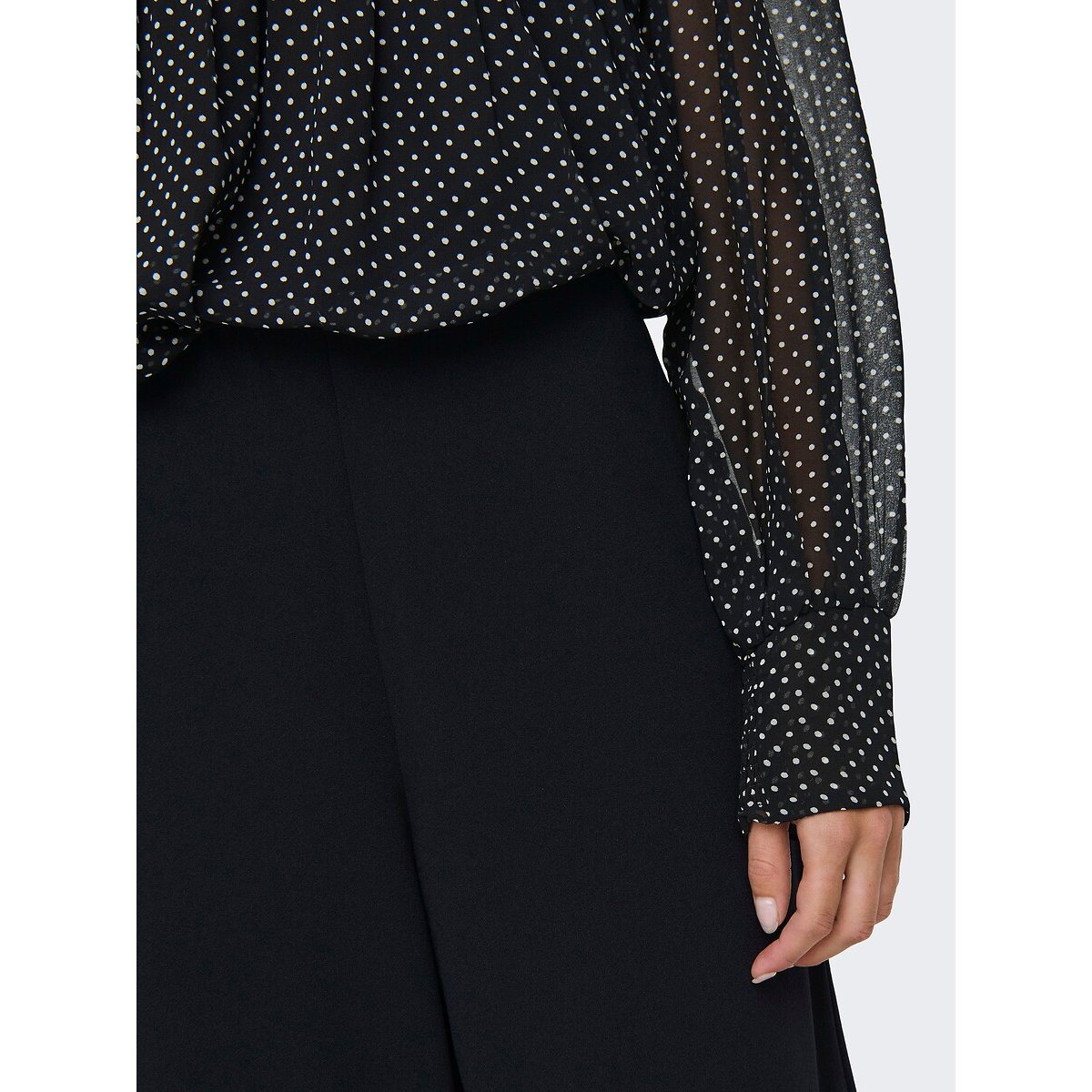 Pantaloni larghi nero , ONLY