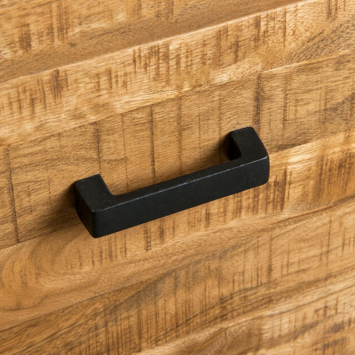 Buffet haut bois métal 2 portes KARGO bois naturel, PIER IMPORT