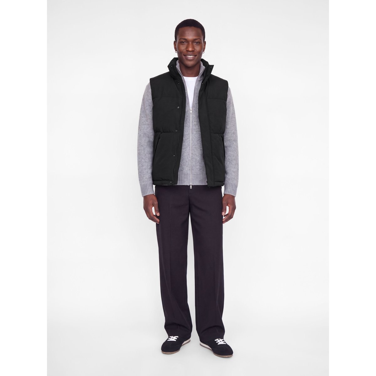 Gilet black 1, JACK & JONES