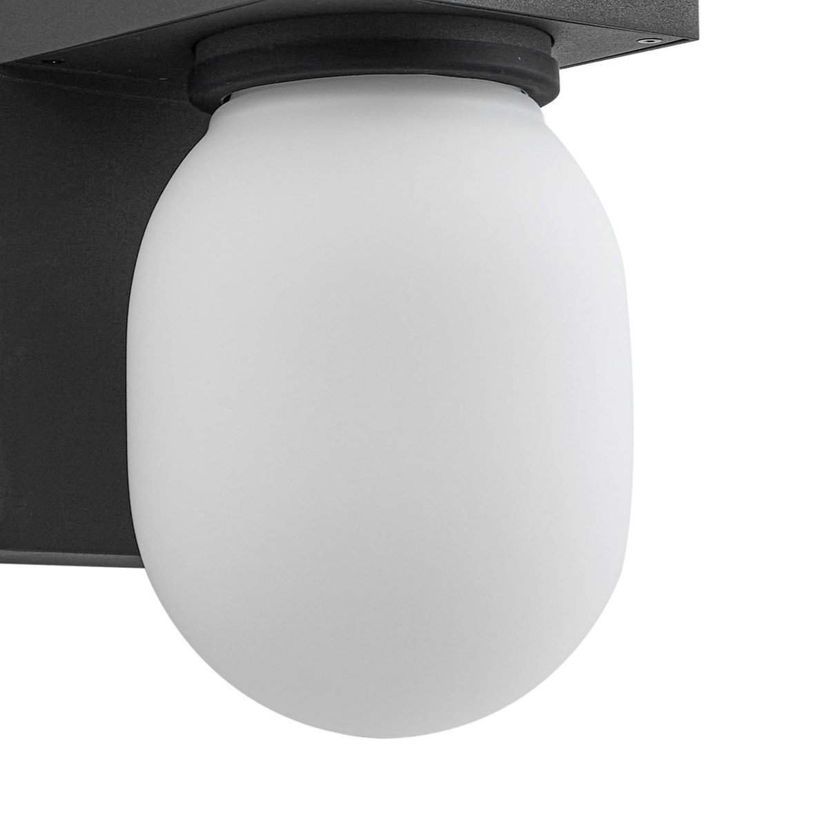 Applique extérieure en aluminium moderne gris graphite (ral 840-m), blanc, LUCANDE