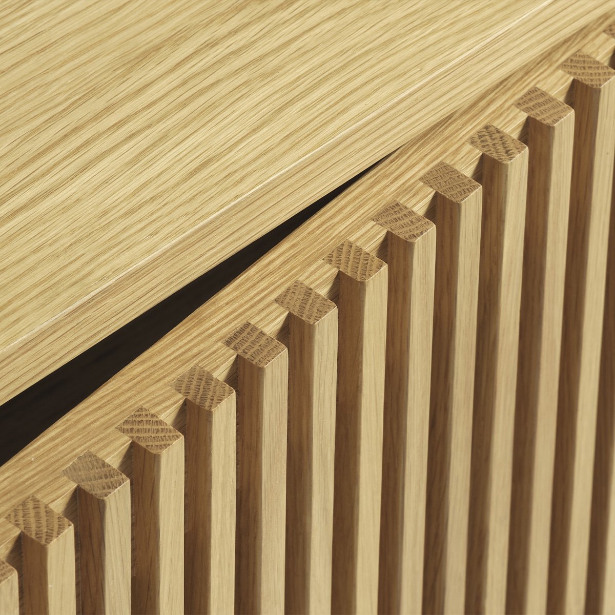 Meuble bas 143 cm 2 portes - Bois - PISA naturel, MAISON AUBERTIN