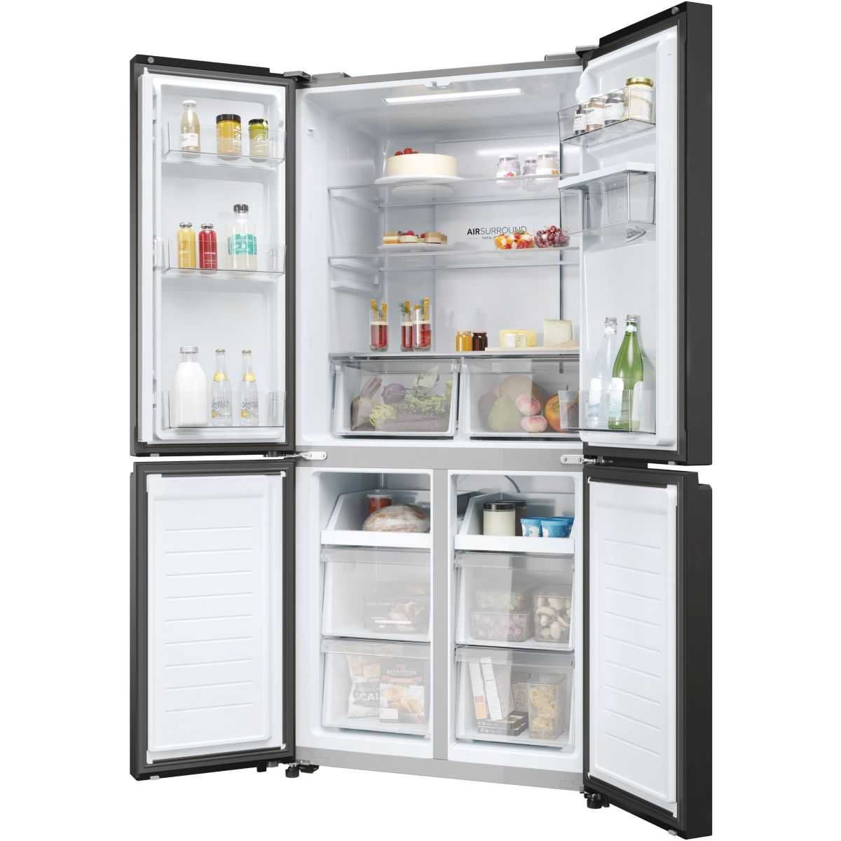 Réfrigérateur multi portes HCR3818EWPT couleur unique, HAIER