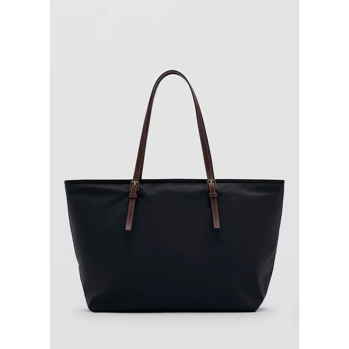 Sac cabas détail boucles noir, MANGO