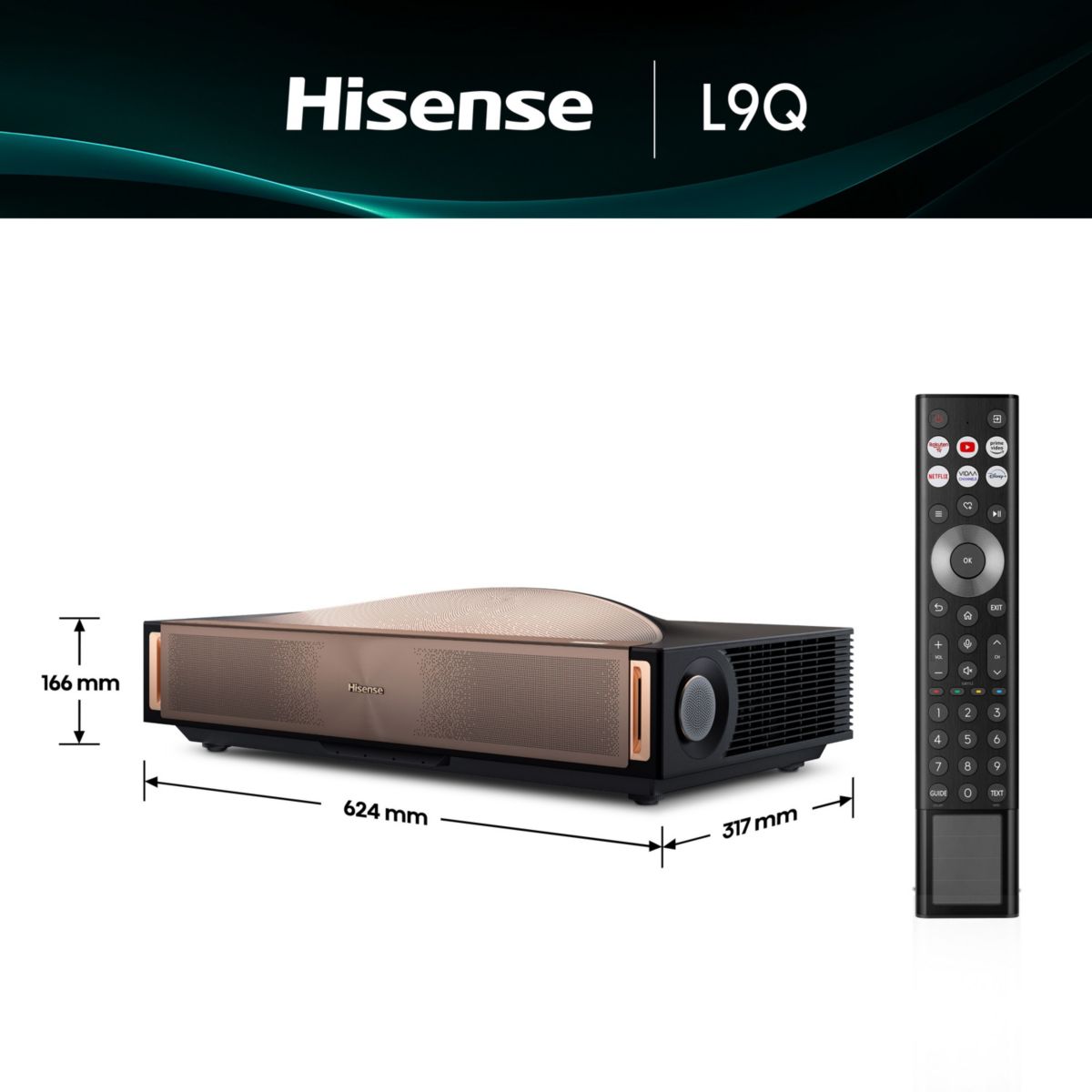 Vidéoprojecteur home cinéma L9Q 2025 marron, HISENSE