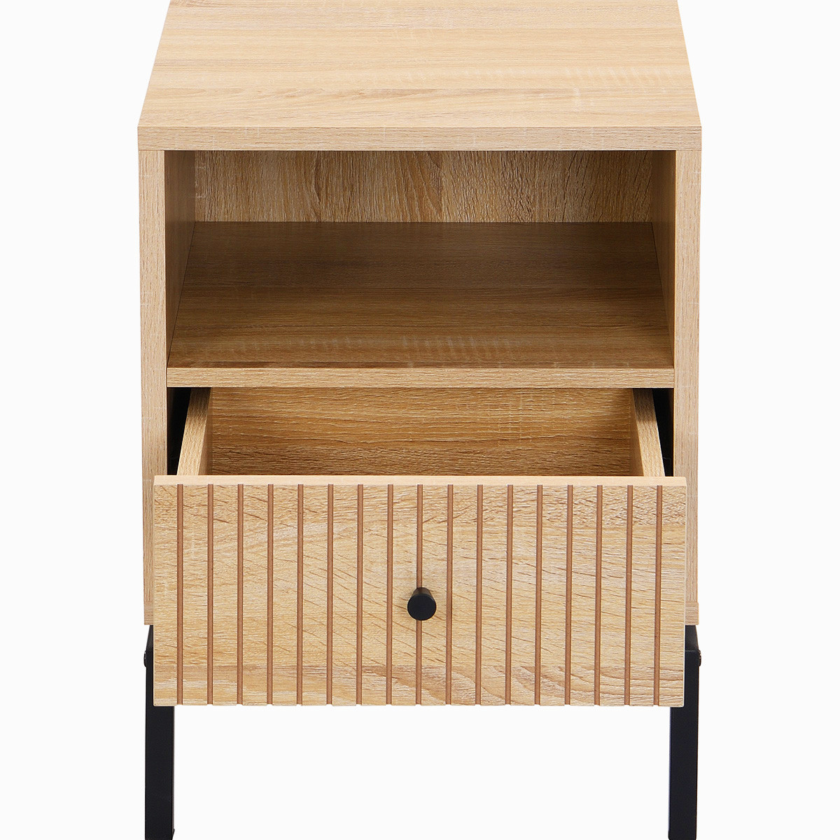 Table de chevet 1 tiroir - TALIA effet bois, HOMIFAB