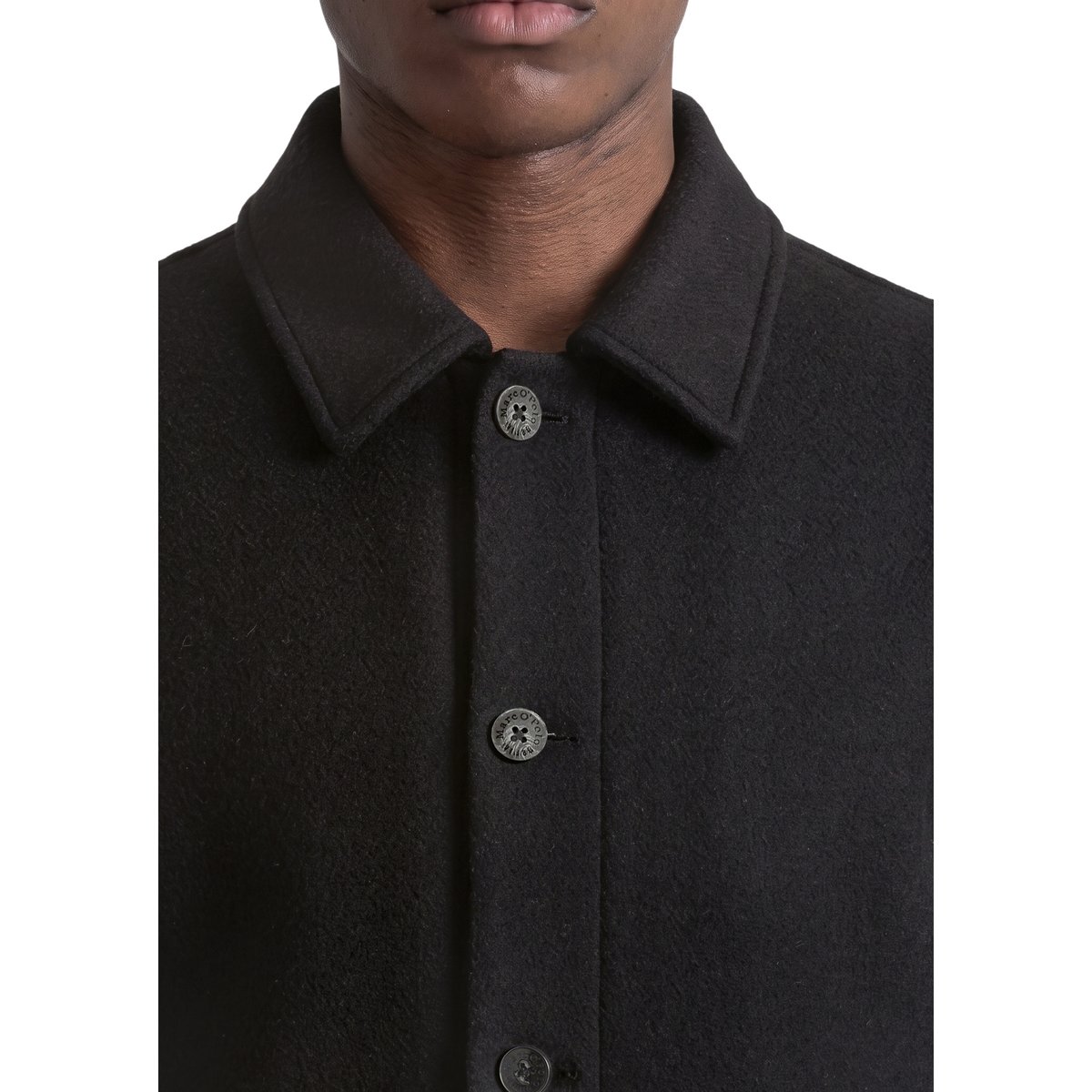 Veste en laine coupe classique en laine mélangée contenant des fibres recyclées noir, MARC O’POLO DENIM