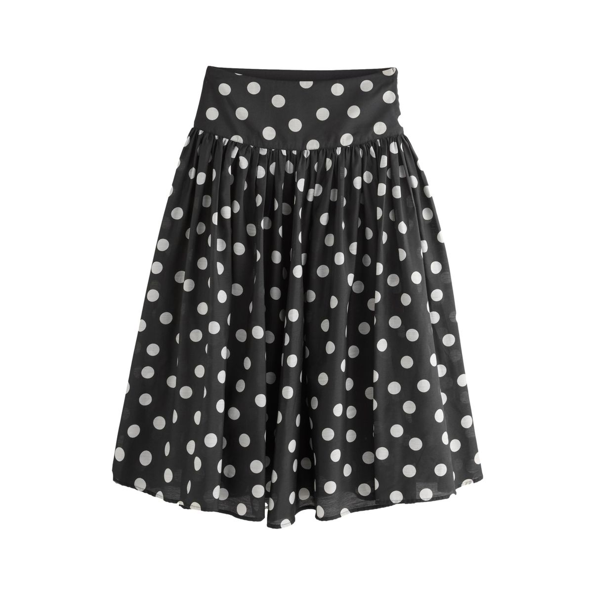 Jupe midi taille basse tabitha simmons x next pois noirs et blancs, NEXT