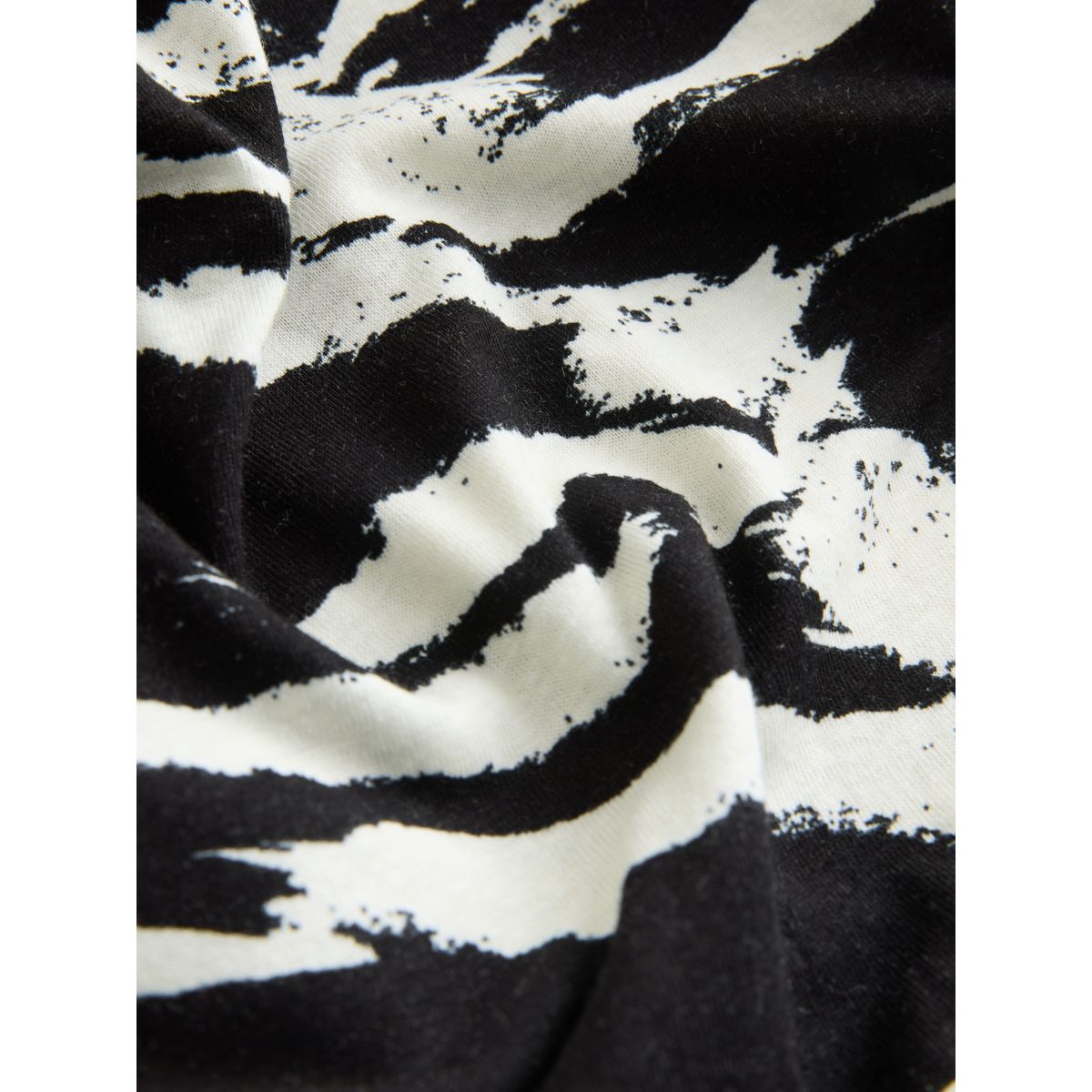 Robe midi à manches courtes en lin mélangé animal monochrome, NEXT