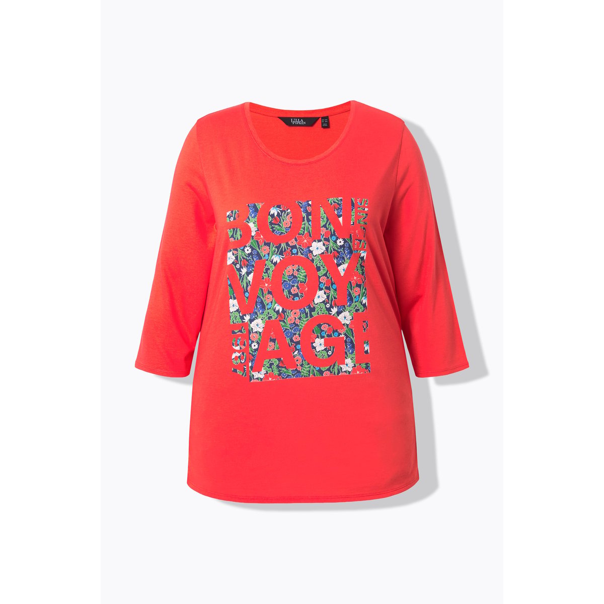 T-shirt motif « Bon Voyage » corail, ULLA POPKEN
