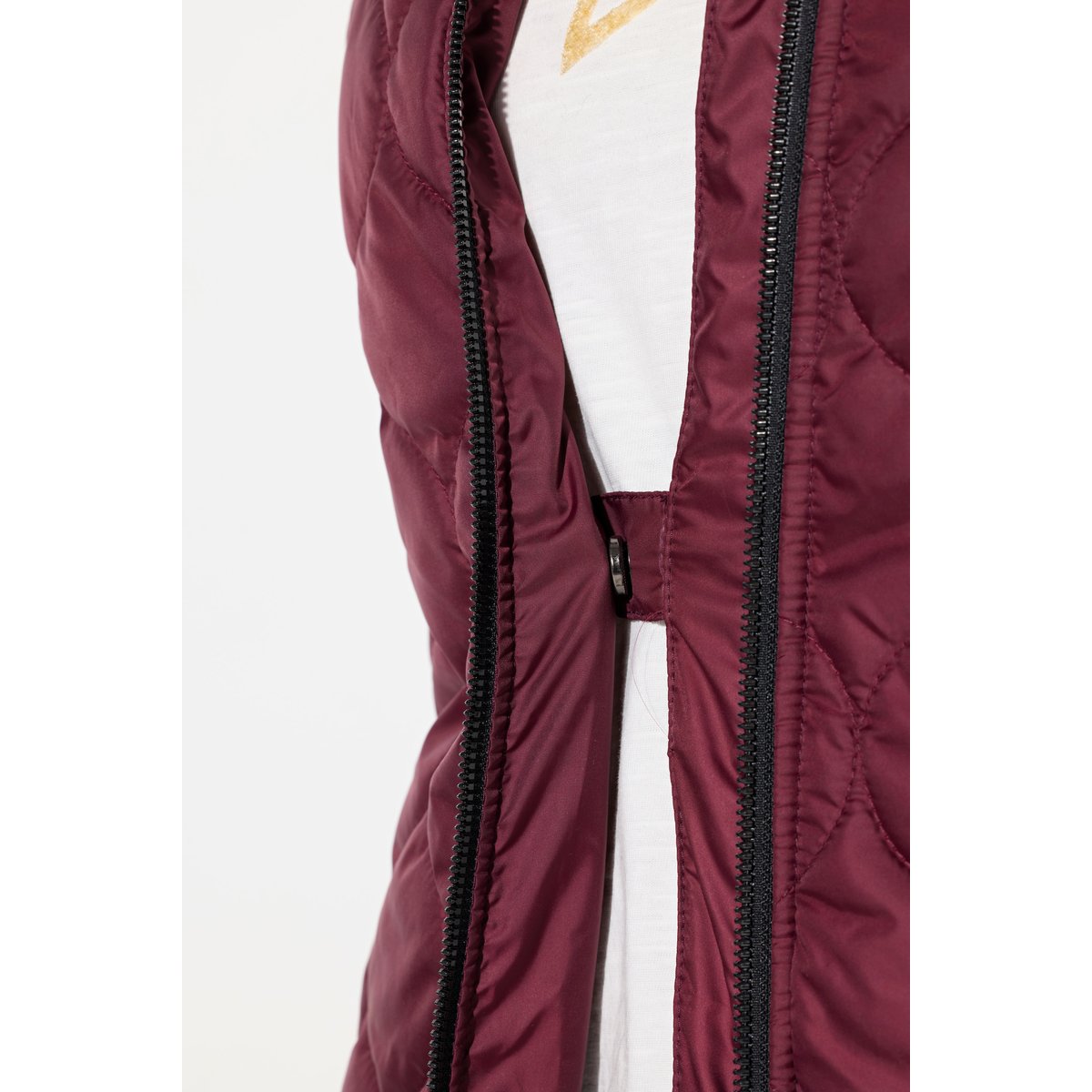 Veste matelassée HYPRAR avec col montant rouge vin, ULLA POPKEN