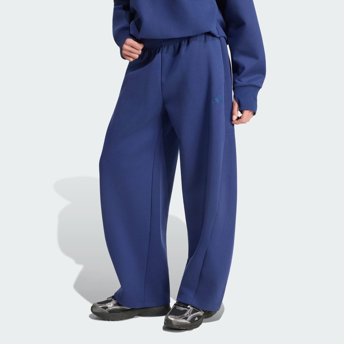 Pantalon Barrel En Maille Soft Lux Winter dark blue, ADIDAS SPORTSWEAR
