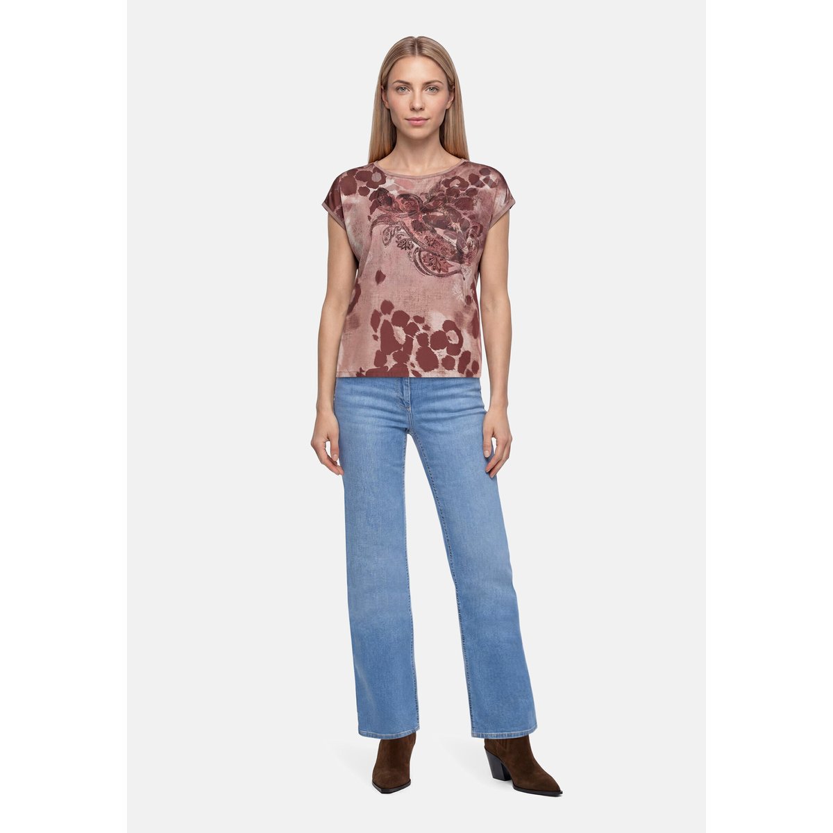 Pantalon casual à jambes larges bleu, BETTY BARCLAY