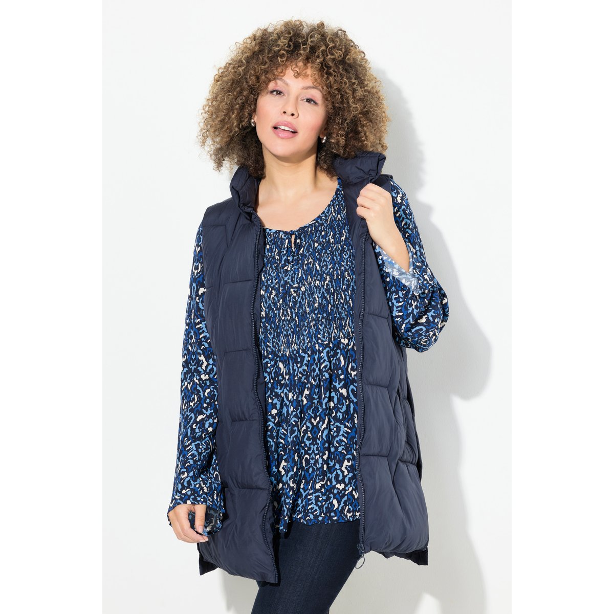 Gilet matelassé sans manches marine, ULLA POPKEN