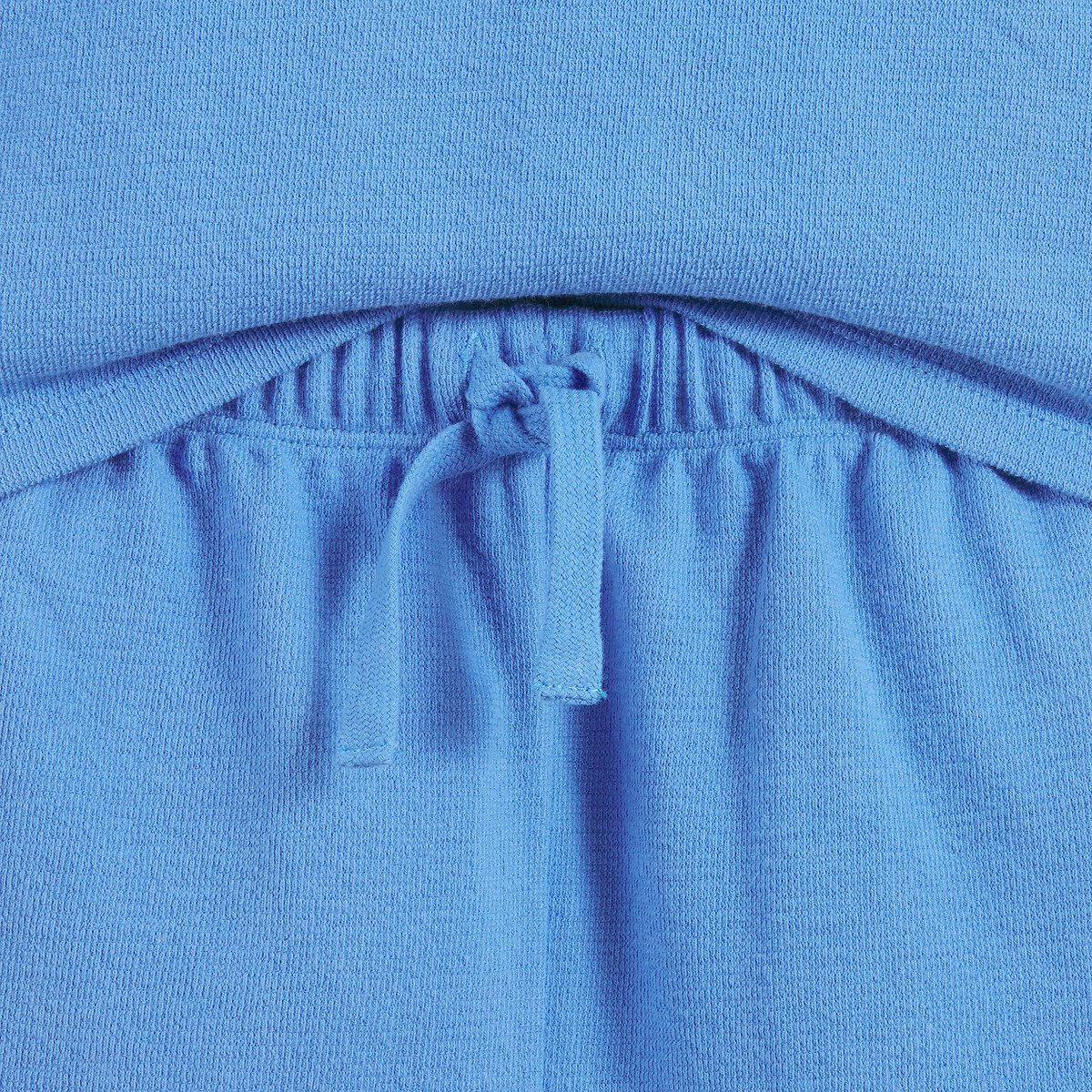 Katoenen pyjamabroek, reliëftricot blauw, LA REDOUTE COLLECTIONS