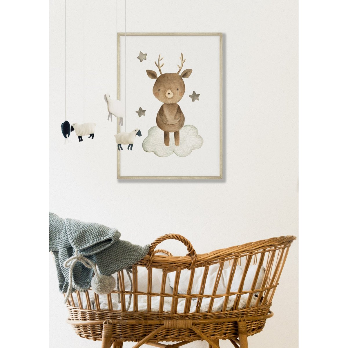 Affiche Enfant Cerf blanc, L'AFFICHERIE