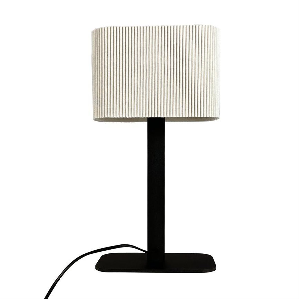 Lampe à poser en métal et tissu Noir/Blanc Calix noir/blanc, DYBERG LARSEN