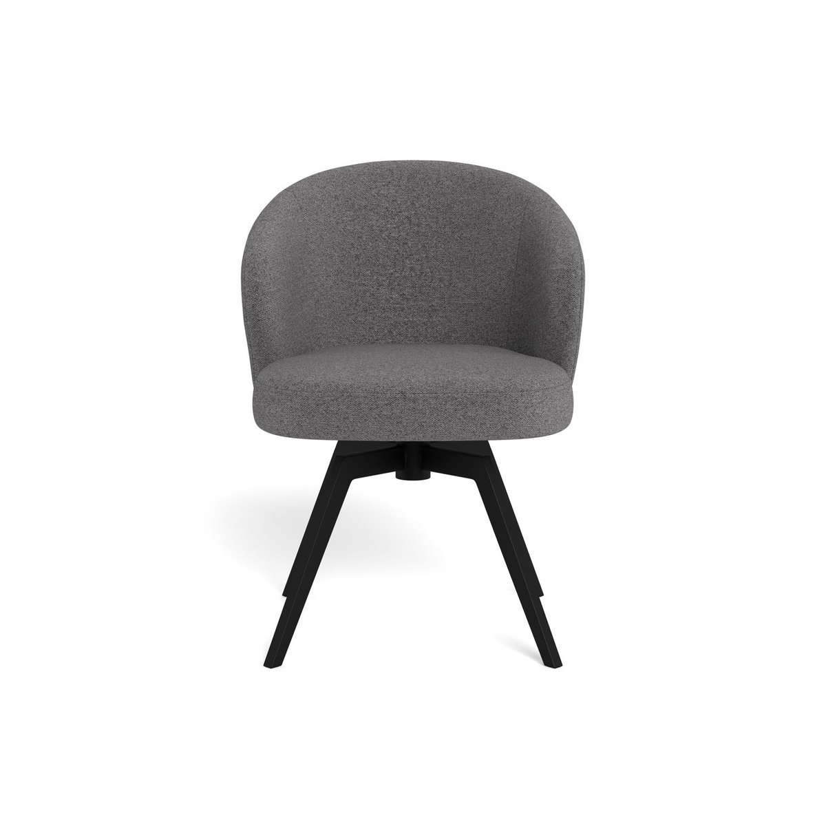 Chaise pivotante à 360° avec accoudoirs MARGAUX gris, TOILINUX