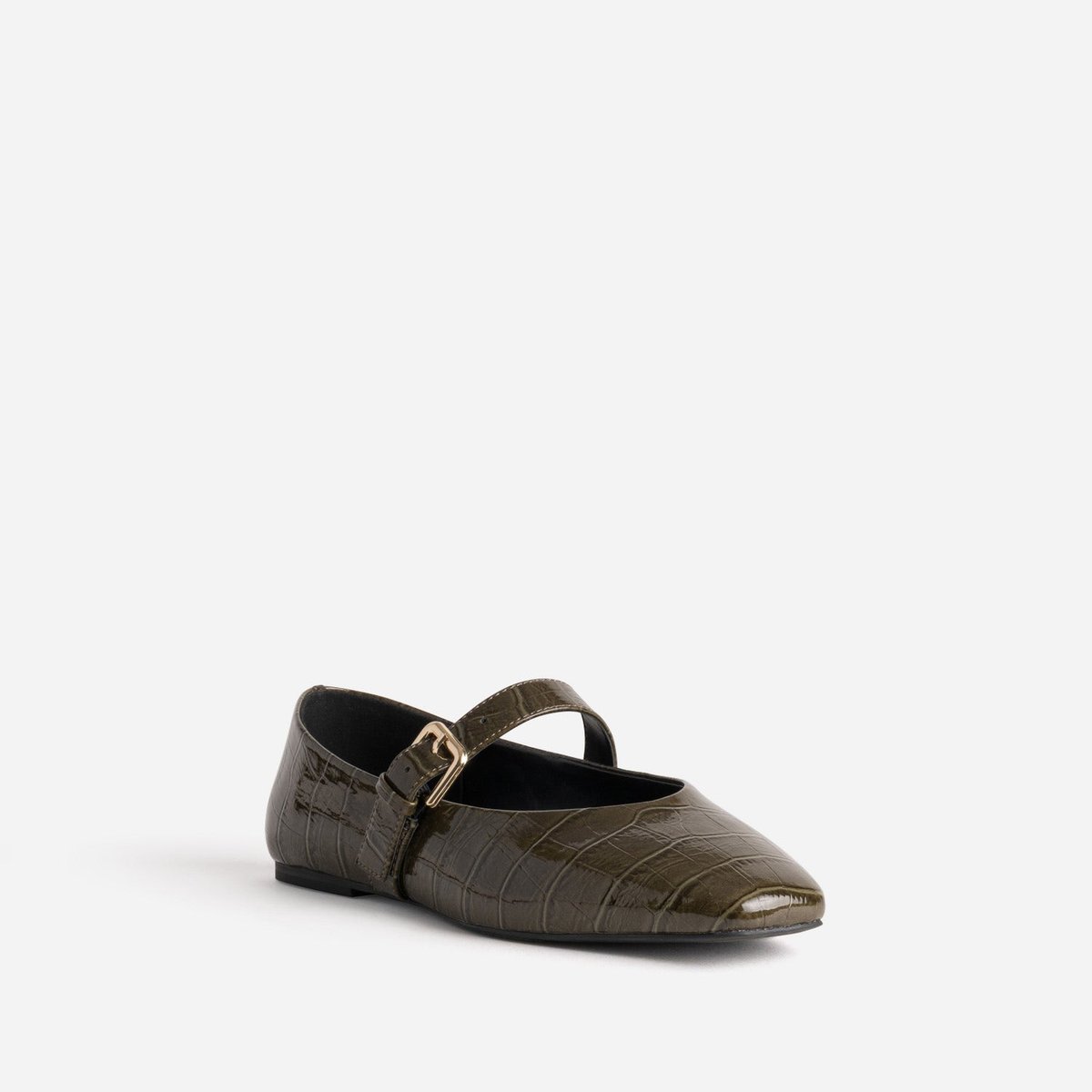Ballerine BUSHRA vert olive, ERAM