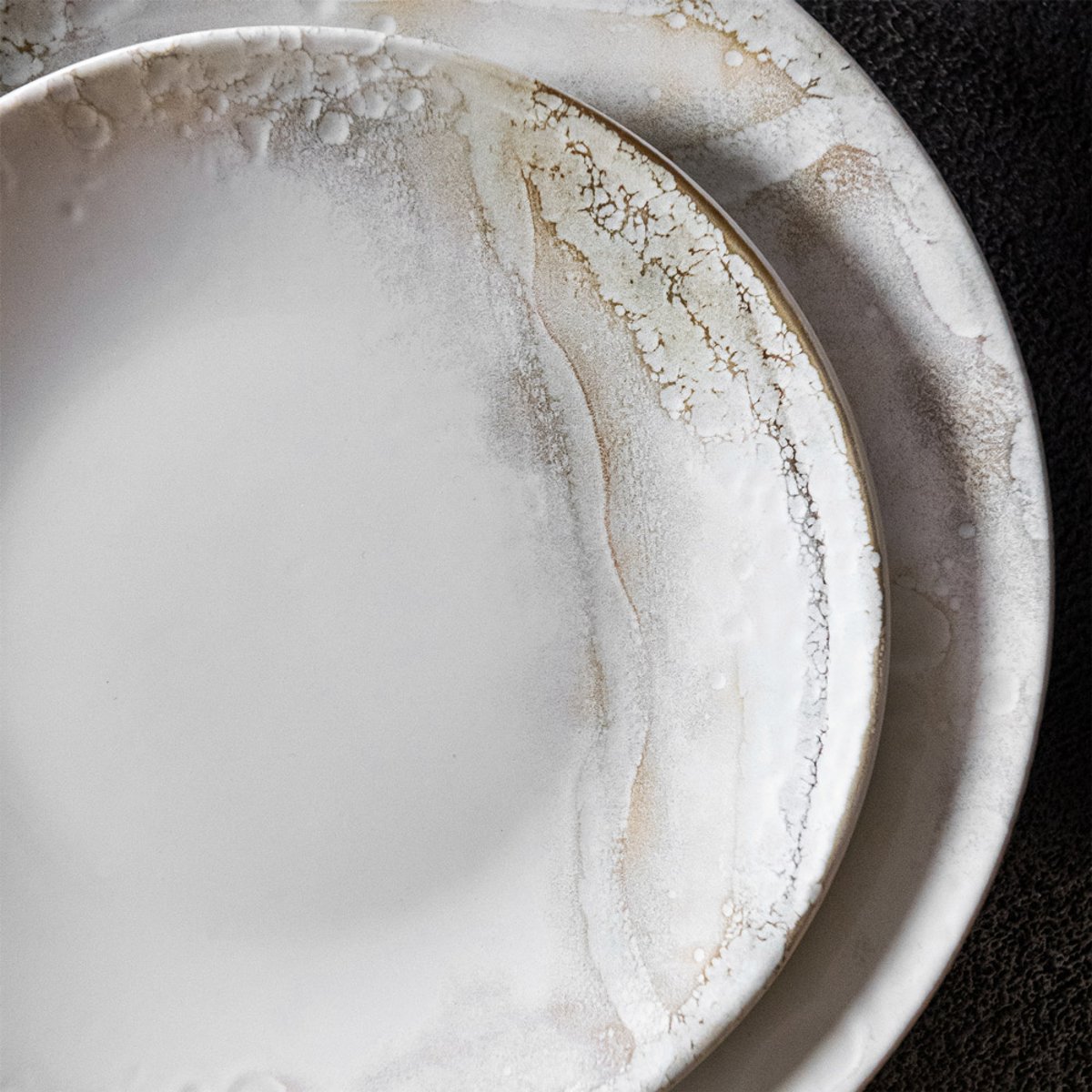 Assiette creuse Mojave 22 cm (lot de 6) - MOJAVE crème / ivoire, TABLE PASSION