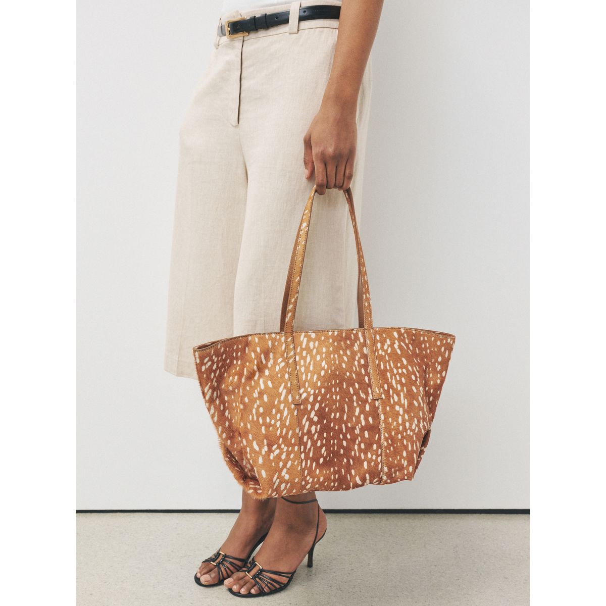 Sac bandoulière cerf en cuir n. premium animal, NEXT