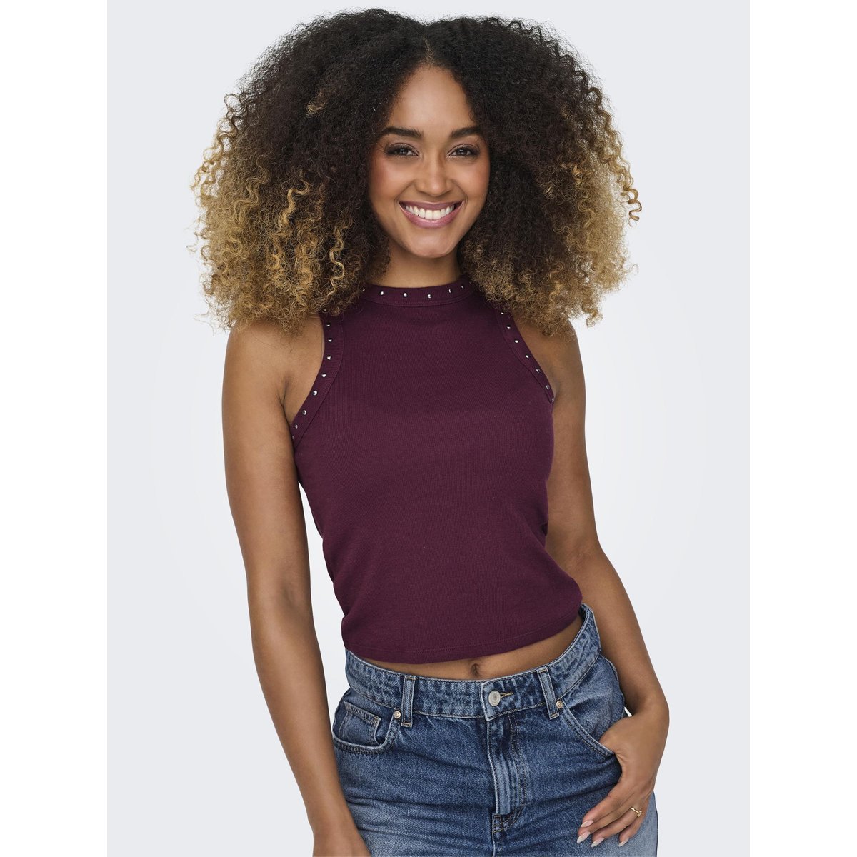 Top burgundy, ONLY