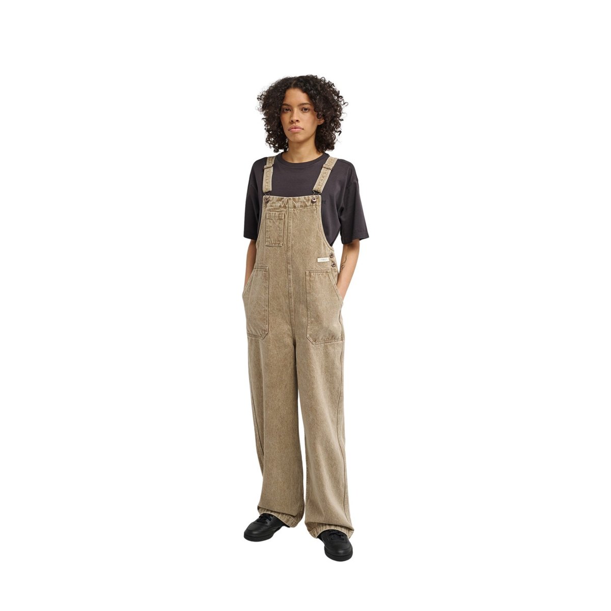 Salopette en jean 70 DUNGAREE COLOR DENIM marron sepia, ELEMENT