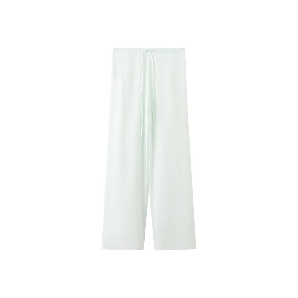 Pantalon pyjama fluide bleu, MANGO