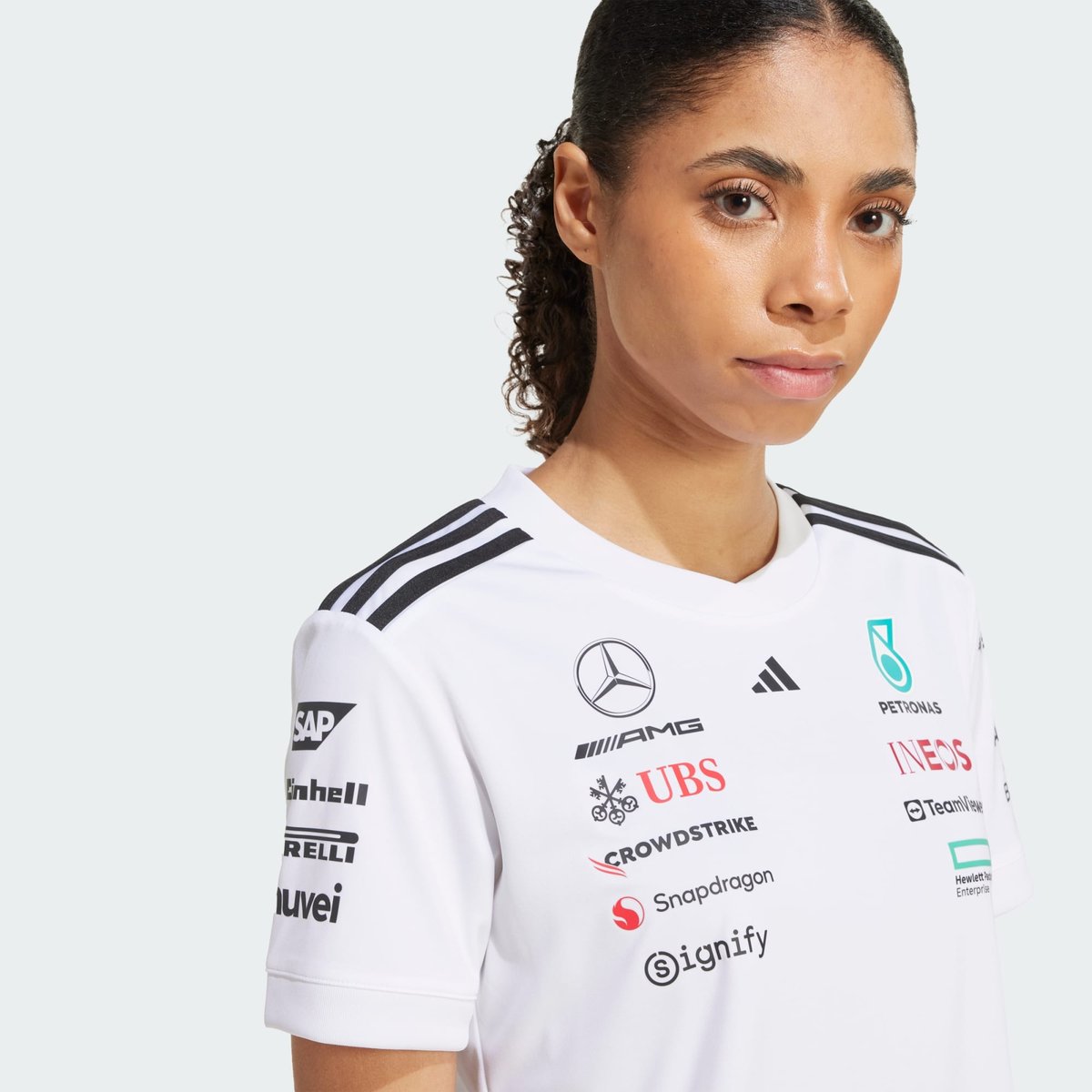 Maillot Pilote Mercedes - Amg Petronas Formula One Team Maillot Pilote Mercedes - Amg Petronas Formula One Team white / black, adidas Performance